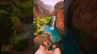 Havasu Falls  Arizona ❤️ nature travel adventure explore bucketlist waterfall [upl. by Rednaeel]