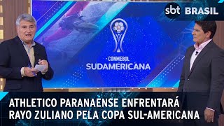 SulAmericana terá confronto entre Rayo Zuliano e AthleticoPR  SBT Brasil 080424 [upl. by Weiss491]