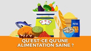 Questce quune alimentation saine [upl. by Netsirt214]