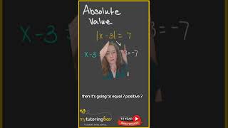 How to solve absolute value equations algebra mathtutor mathhelp algebra middleschoolmath [upl. by Kaylyn575]