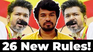 🚨 🇪🇸 TVK Vijays 26 New Rules  Madan Gowri  Tamil  MG Squad 🖖 [upl. by Nrublim460]