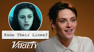 Does Kristen Stewart Know Her Lines From Her Most Famous Movies [upl. by Munniks]