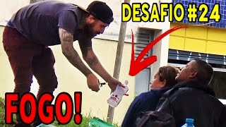 JOGUEI FOGO NO MENDIGO DESAFIO 24 [upl. by Hgielac]