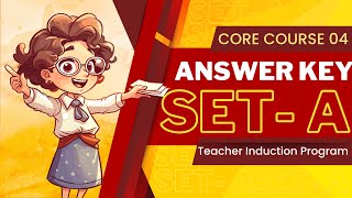 TIP Answer Key SET A CORE Course 4TEACHER INDUCTION PROGRAM [upl. by Daveen]