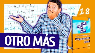 1⃣8⃣ SIMPLEX ALGEBRAICO  Ejemplo 4 👉 CursoDeProgramacionLineal [upl. by Selie]