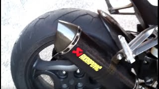 Sonorité Honda CB1000R  Collecteur Arrow  Silencieux Akrapovic carbone no cata Sound Akrapovic [upl. by Afatsum]