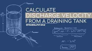 Bernoullis Water Tank  Calculate Discharge Velocity [upl. by Terrena110]