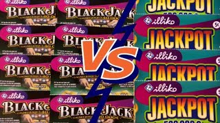 🍀 GRATTAGE DE BLACKJACK VS JACKPOT🍀🤗 [upl. by Airamahs]