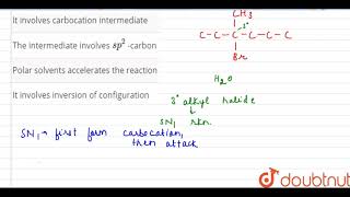 In the solvolysis of 3methyl3bromohexane which of the following statements is not correct [upl. by Alitha]