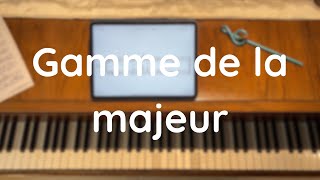 Studio Musical VP  Gamme de la majeur MAIN DROITEGAUCHE sur DEUX OCTAVES [upl. by Skolnik507]