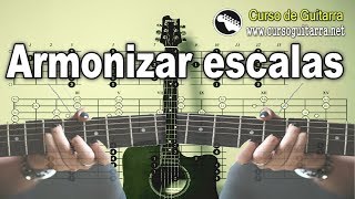 Como armonizar escalas en guitarra  Acordes de una tonalidad [upl. by Nerrat750]