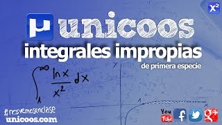 Integrales impropias de primera especie 07 UNIVERSIDAD unicoos [upl. by Nurav374]