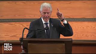 WATCH Former President Bill Clintons full tribute during John Lewis funeral [upl. by Notniuq]