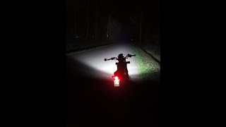 Bullit Hero 50cc  High beam vs 8820 Lumen led bar [upl. by Gnel649]