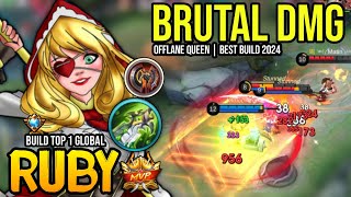 RUBY BEST BUILD 2024  BUILD TOP GLOBAL RUBY GAMEPLAY  MOBILE LEGENDS✓ [upl. by Atinaej]