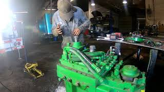 John Deere 8300t powershift rebuild pt 2 [upl. by Howland]