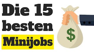 Minijobs Die 15 besten Minijobs 💰 [upl. by Loraine]