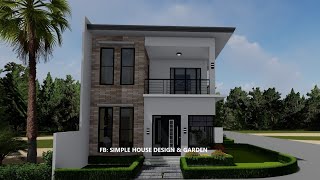 ELEGANT HOUSE DESIGN IDEA  7 X 9 Meters 23 ft by 30ft with 3 bedrooms [upl. by Reid]