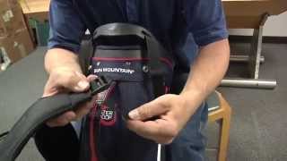 How to install golf bag shoulder strap [upl. by Nnylhtak]