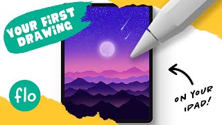 PROCREATE Drawing for Beginners  EASY Step by Step Tutorial [upl. by Marjana398]