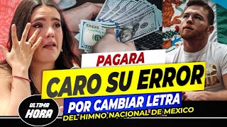 🚨Hija de Alejandro Fernández DEBERÁ PAGAR MILLONARIA MULTA por equivocarse en el Himno Nacional😱💸 [upl. by Erlandson]