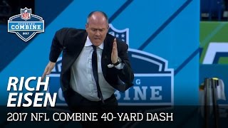 Rich Eisens 40Yard Dash amp SimulCam Against John Ross Evan Engram and Others  NFL [upl. by Gavra]