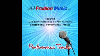 Hosanna Low Key Originally Performed by Kirk Franklin Instrumental Track SAMPLE [upl. by Lezirg739]