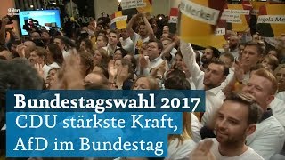 Bundestagswahl 2017 CDUCSU gewinnt mit Angela Merkel die Wahl [upl. by Ilsa]