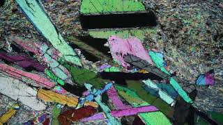 11 Thin section video Diopside  Talc [upl. by Trici]