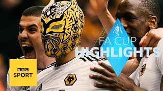 Highlights Watford 32 Wolves  FA Cup  BBC Sport [upl. by Rosaline]