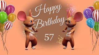 🎉 57th Happy Birthday 🎉 57 Years Happy Birthday To You Song [upl. by Geoffrey784]