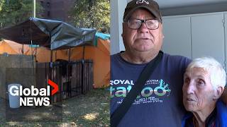 Halifax senior couple forced to live in tent quotextremely happy thankfulquot for apartment [upl. by Tirb]