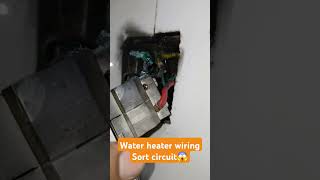 Water heater wairng sort circuit 😱online gijar [upl. by Hcone979]