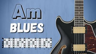 A Minor BLUES  Simple Groove Backing Track [upl. by Tewell]