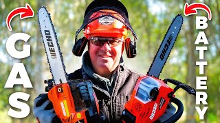 Gas Vs Battery Chainsaws Which is Superior [upl. by Son283]