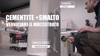 VERNICIARE IL MULTISTRATO  CEMENTITE E SMALTO Progetto fai da te bricolage Falegnameria [upl. by Dede89]