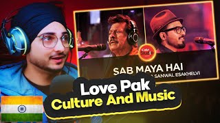 Indian Reaction on Sab Maya Hai  Attaullah Esakhelvi amp Sanwal Esakhelvi  Coke Studio Season 10 [upl. by Auhsej399]