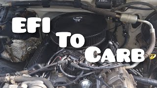 8796 F150 EFI to Carburetor conversion [upl. by Prunella]