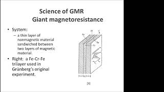 Giant MagnetoResistance by Indhumathi Kulandhaisamy [upl. by Ayotna]