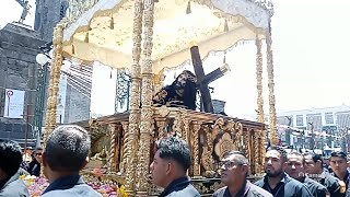 Procesión de Viernes Santo Imagen del Señor de las Maravillas Templo de Santa Mónica  g3rnoticias [upl. by Ecneralc]