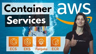 Containers on AWS Overview ECS  EKS  Fargate  ECR [upl. by Yeoj]