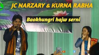 Baokhungri hajw serni  Jc Narzary amp Kurna Rabha Live performance  Lwkhi puja rabang boro bazar [upl. by Bridie]