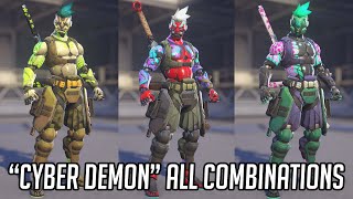 All quotCyber Demonquot Genji Skin Combinations Showcase  Overwatch 2 [upl. by Ellimaj459]