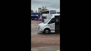 Leaving East Kilbride bus stn with a 254 is Whitelaws smart MCV eVoRa bodied Volvo B8RLE W22WHW [upl. by Arel]