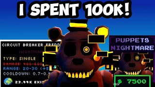 I Bought Circuit Breaker Freddy  Roblox FNAF TD [upl. by Ecyal]