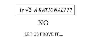 Root 2 is Irrational number  Prove that there is no rational number whose square is 2 [upl. by Atiuqnahs]