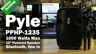 Overview of the PPHP1235 12quot 1000w Powered Speaker Rechargeable amp Wireless microphones from Pyle [upl. by Daniell]