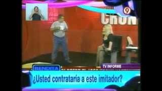 Anabela y el imitador de Curly quotBenditaquot  Canal 9 [upl. by Toni59]