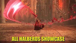 All Halberds Showcase Elden Ring DLC [upl. by Vincentia631]