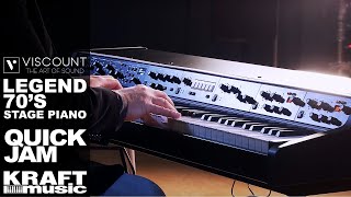 Viscount Legend 70s Stage Piano  Quick Jam [upl. by Kalindi]